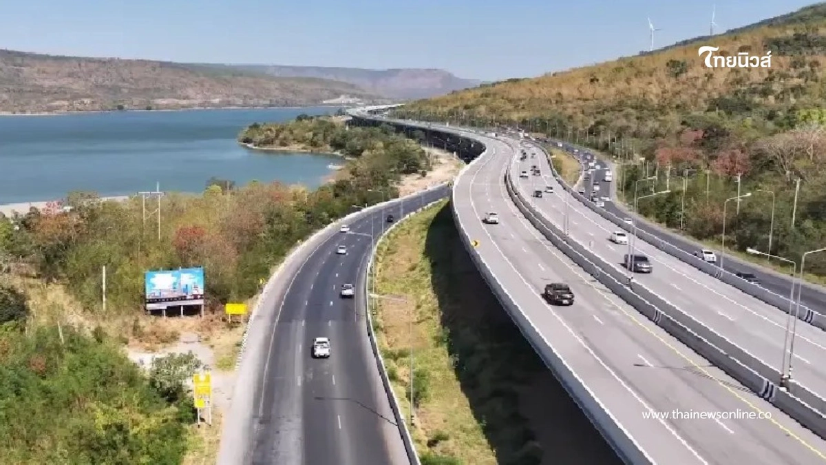 .ฟรีรับปีใหม่! เปิดมอเตอร์เวย์ M6 บางปะอิน-โคราช เริ่ม 30 ธ.ค..