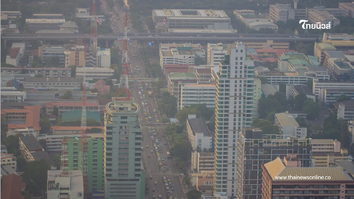 กทม. ฝุ่น PM2.5 พุ่งเกินมาตรฐาน 12 เขต ฝุ่นพุ่งวิกฤตสีส้ม