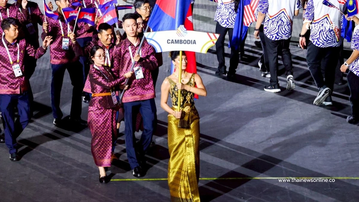 งามอย่างสง่า “วาเนสซ่า” เปิดใจหลังถือป้ายกัมพูชาในพิธีซีเกมส์