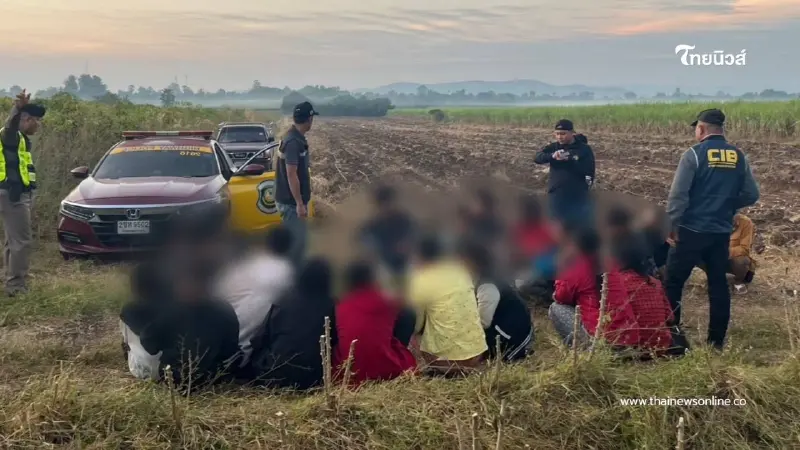 ตำรวจสอบสวนกลางไล่ล่าระทึก 40 กม. สกัดรถขนแรงงานเถื่อน