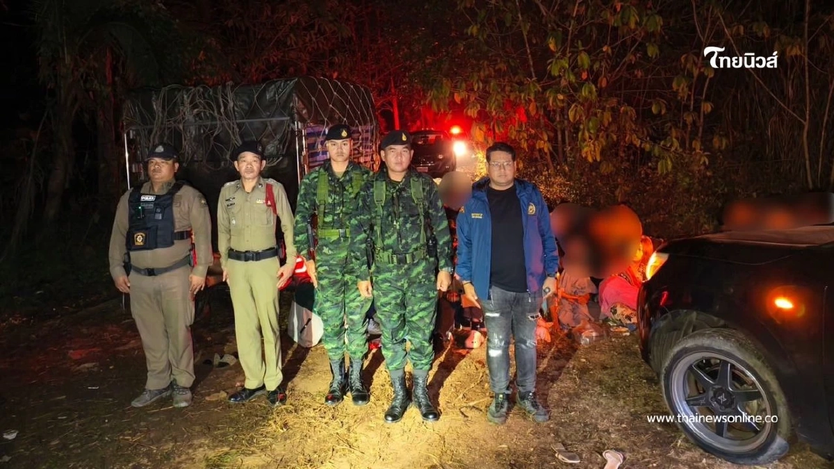 ฉก.ลาดหญ้า กกล.สุรสีห์ ทลายขบวนการขนแรงงานเถื่อน รวบ 114 ราย