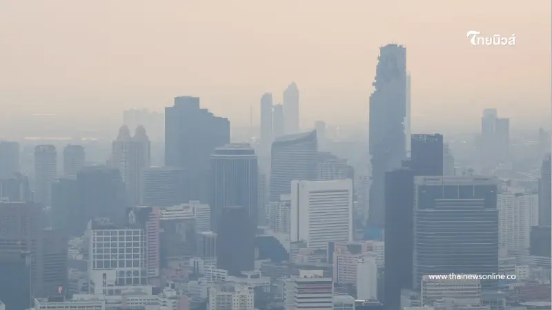 รายงานฝุ่น PM 2.5 กทม. วันที่ 21 ม.ค. 69 พบ 2 เขตพุ่งระดับสีส้ม