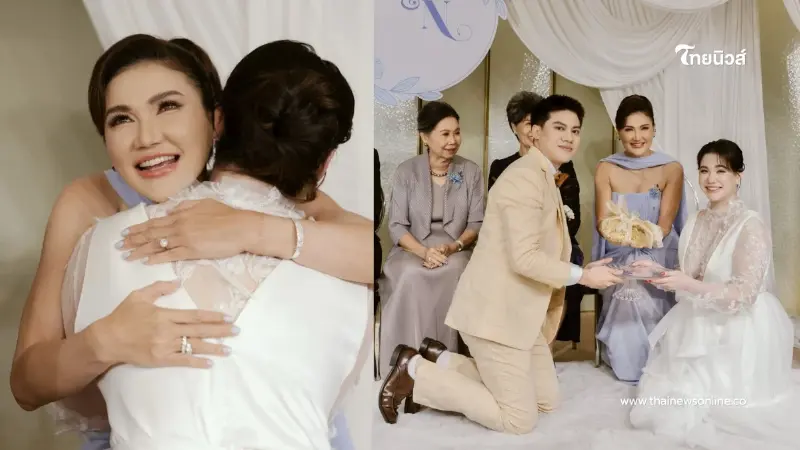 คุณแม่ปลื้มสุดๆ “แอน สิเรียม” โพสต์ภาพครอบครัว ต้อนรับลูกเขย