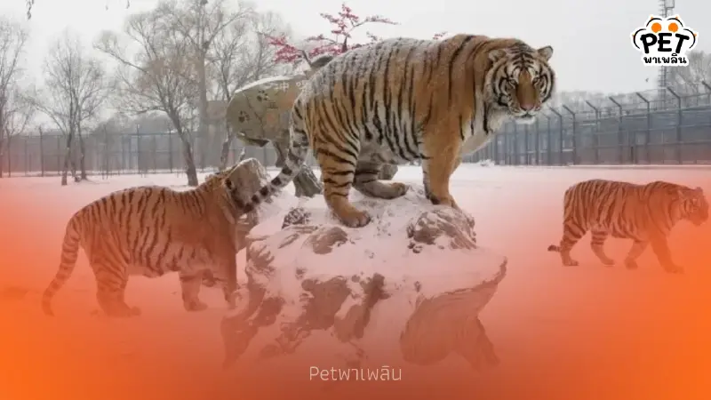 ชมภาพเสือโคร่งไซบีเรียแห่งฮาร์บิน พักผ่อนกลางหิมะสุดสบายใจ