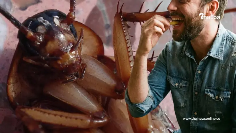 หนุ่มจับหนอน - แมลงสาบ กินเลยไม่ต้องปรุง หมอบอกคำเดียวมีหน้าซีด