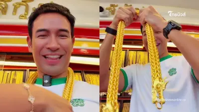 หล่อทะลุร้าน “เกรท วรินทร” กลับบ้านเพชรบูรณ์ นั่งขายทองรับปีใหม่