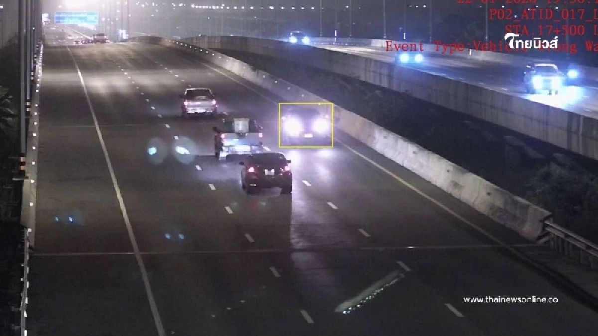 กรมทางหลวงยกระดับ M81 ใช้ AI อัจฉริยะ "ATID" ตรวจจับรถย้อนศรแบบเรียลไทม์