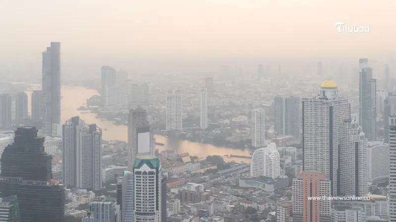เช็กด่วน! 2 เขตกรุงสีส้ม ฝุ่นพิษ PM 2.5 พุ่งรับเช้าวันจันทร์