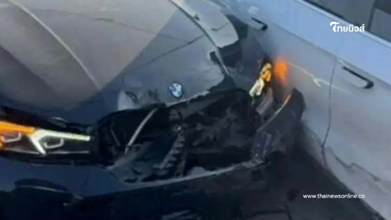 หนุ่มขับ BMW คันโปรดที่เพิ่งผ่อนหมดชนยับ เห็นสภาพแล้วดูไม่จืด