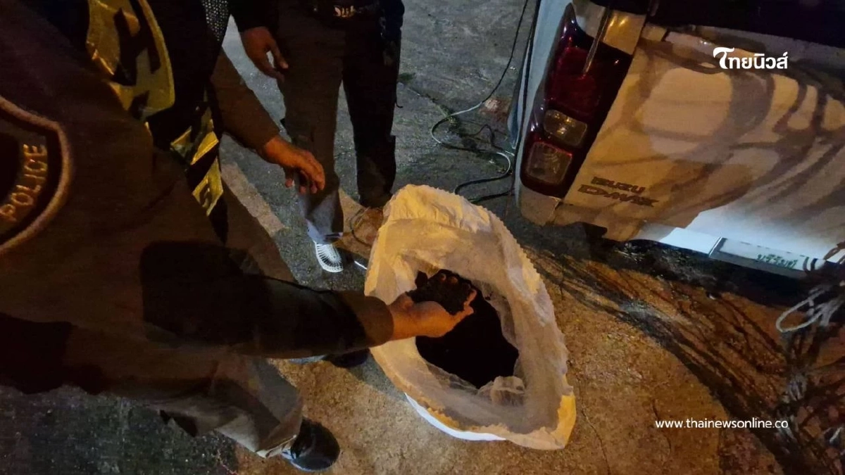 รวบกระบะลอบขน "ข้าวสารดำ" เถื่อน 4.5 ตัน ซุกข้ามแดนส่งโคราช