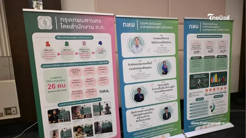 กทม. ยืนหนึ่งหน่วยงานรัฐต้นแบบ รับคนพิการบรรจุข้าราชการ เตรียมเปิดสอบเพิ่มปี 69 กทม. ยืนหนึ่งหน่วยงานรัฐต้นแบบ รับคนพิการบรรจุข้าราชการ เตรียมเปิดสอบเพิ่มปี 69