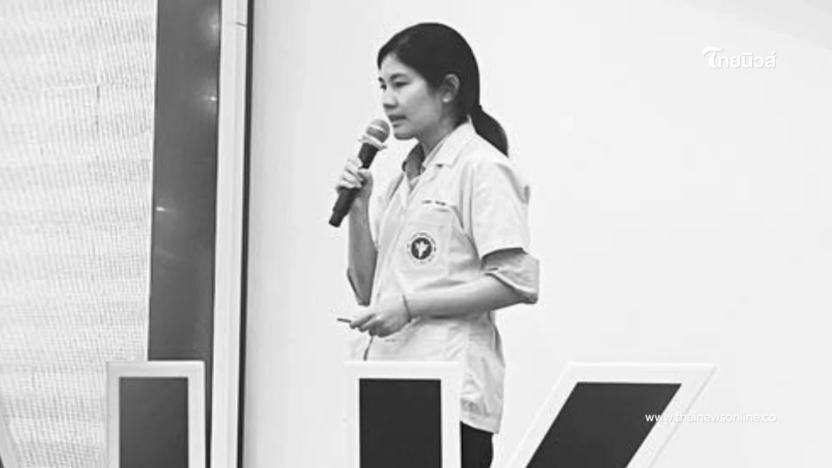 เพื่อนร่วมงานอาลัย "หมอน้ำตาล" อุบัติเหตุรถตู้ รพ. ชนรถบรรทุก 6 ล้อ