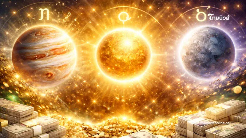 5 ราศี ดาวตรีเทพย้าย ดึงดูดเงินทอง โชคลาภเข้ามา ปังฉุดไม่อยู่