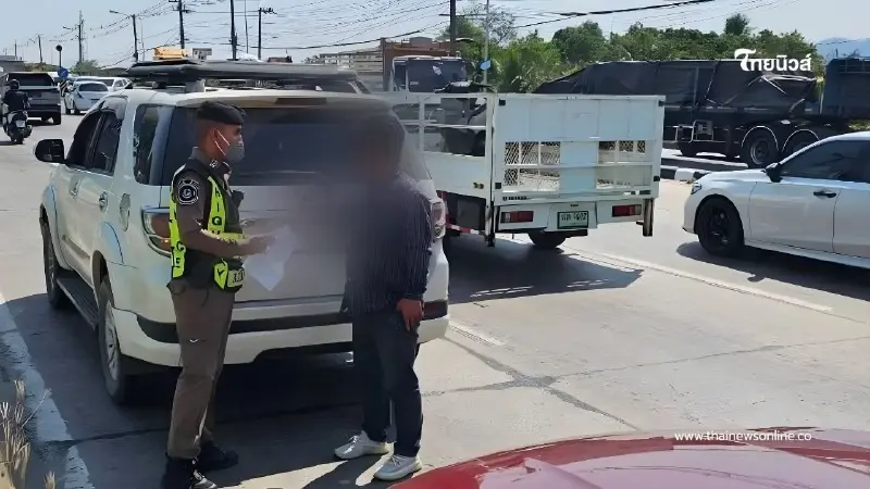 CIB ลุยชลบุรี! ทางหลวงกวาดล้างรถเถื่อนออนไลน์ รวบ 3 ผู้ต้องหา