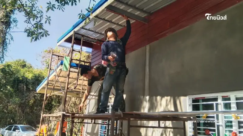 น้ำใจจากแนวหน้า สร้างบ้านหลังใหม่ให้ทหารพรานผู้เสียสละ