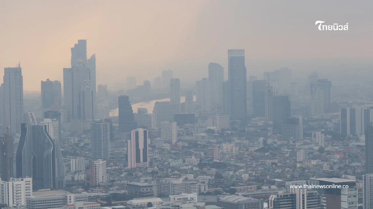 กทม. ฝุ่น PM 2.5 พุ่งเกินมาตรฐาน พบค่าฝุ่นสีส้มทุกเขตวันนี้