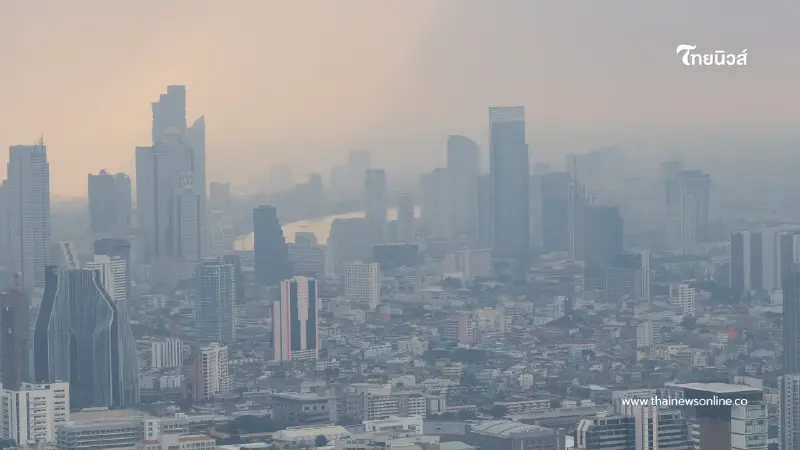 กทม. ฝุ่น PM 2.5 พุ่งเกินมาตรฐาน พบค่าฝุ่นสีส้มทุกเขตวันนี้