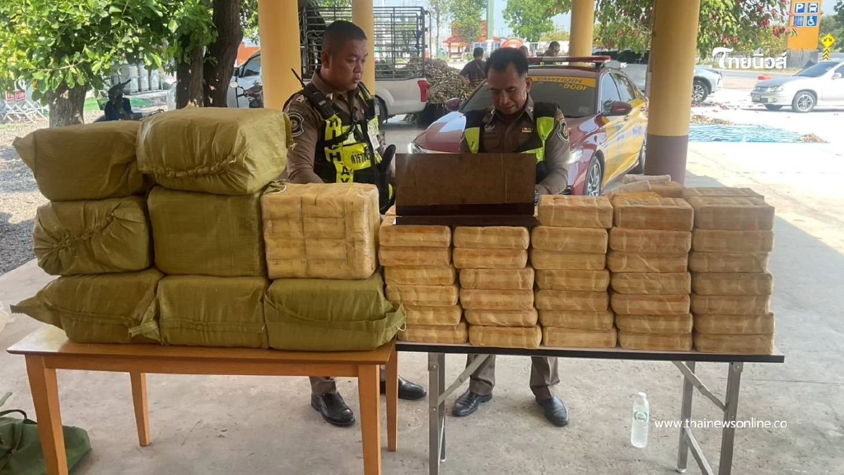 สกัดรถคอกกระเทียม! ซุกยาบ้า 2.19 ล้านเม็ด–ไอซ์ 26 กก. ค่าจ้าง 2 แสน