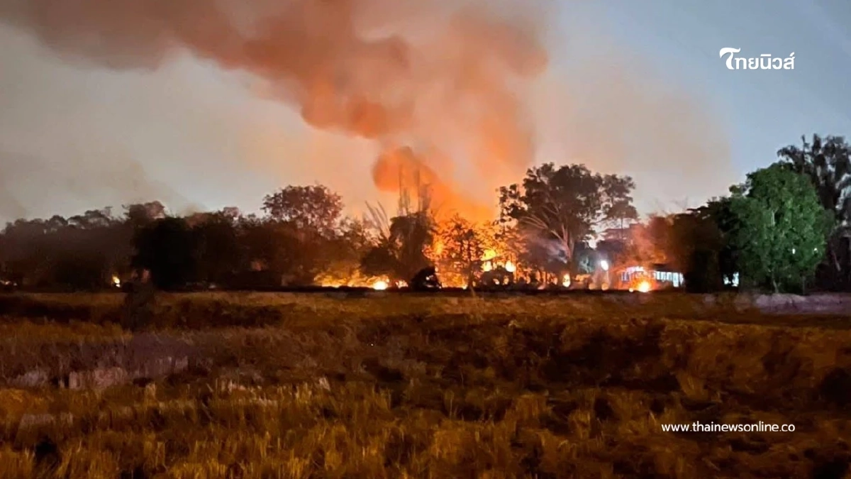 ชาวบ้านชายแดนกังวลคลังแสงระเบิด พบโดรนปริศนาบินว่อนเตรียมอพยพ