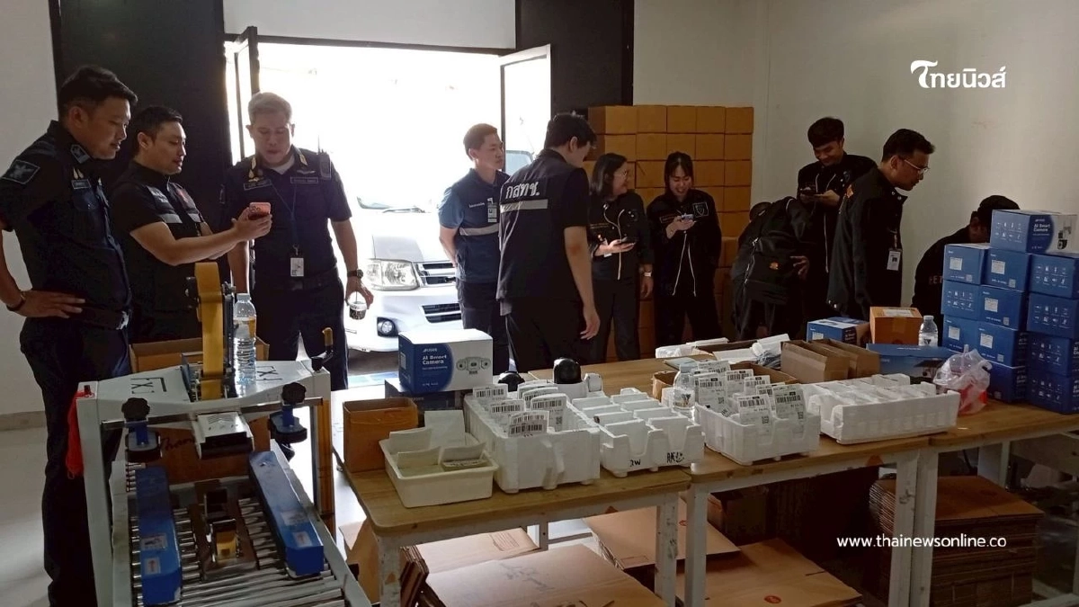 สำนักงาน กสทช. บุกจับกล้องวงจรปิดเถื่อนกลางกรุง ของกลาง 6,606 ชุด