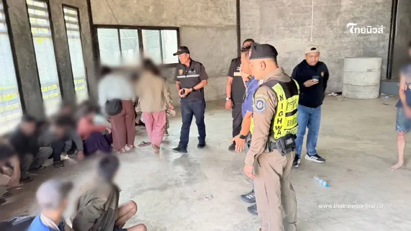 กระบะขนแรงงานเถื่อน ซิ่งหนีตำรวจ มีรถปาดหน้าช่วย สุดท้ายโดนรวบ