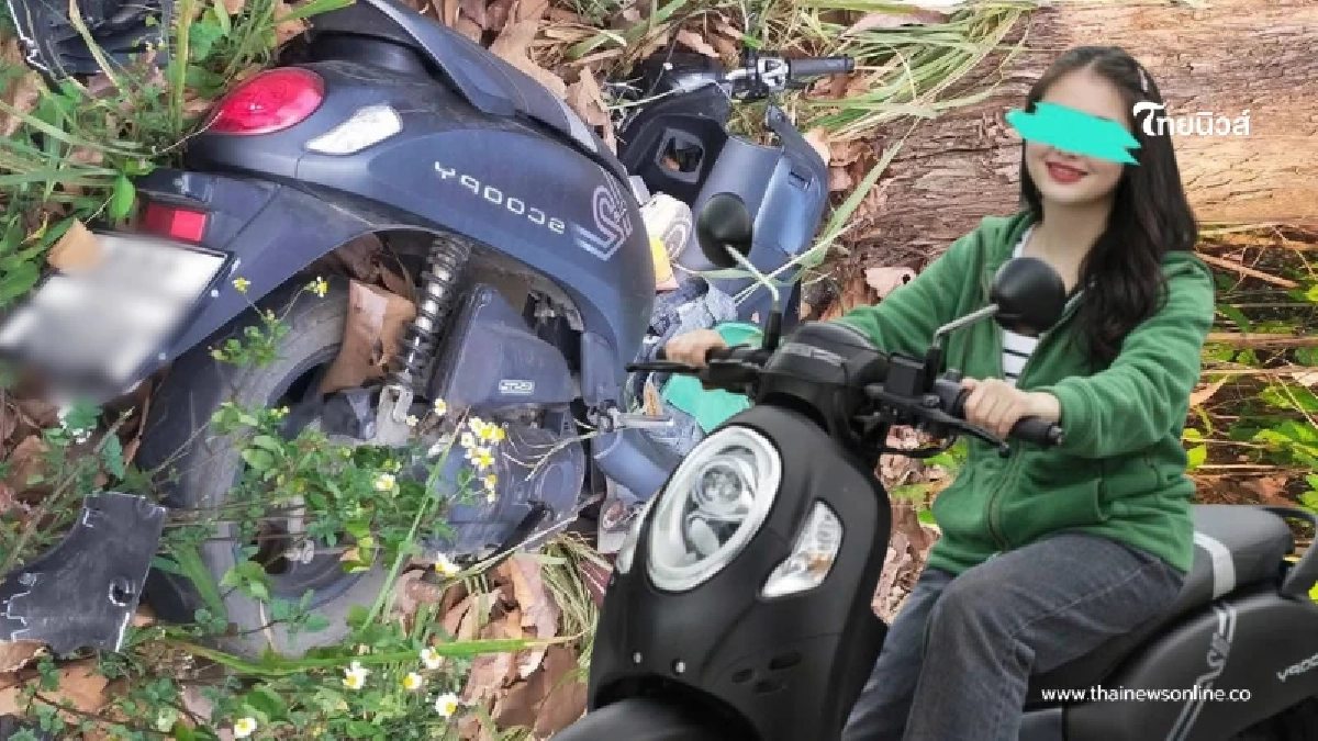 ครอบครัวสงสัย น้องใบเฟิร์นประสบเหตุปริศนา รถจยย.พังยับผิดปกติ