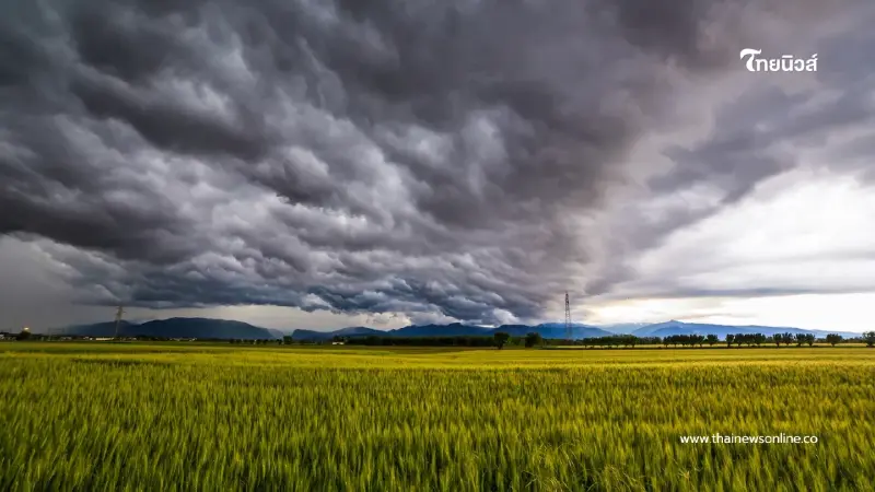 กรมอุตุฯ ประกาศเตือนวันนี้ ประเทศไทยตอนบนรับมือพายุฤดูร้อน