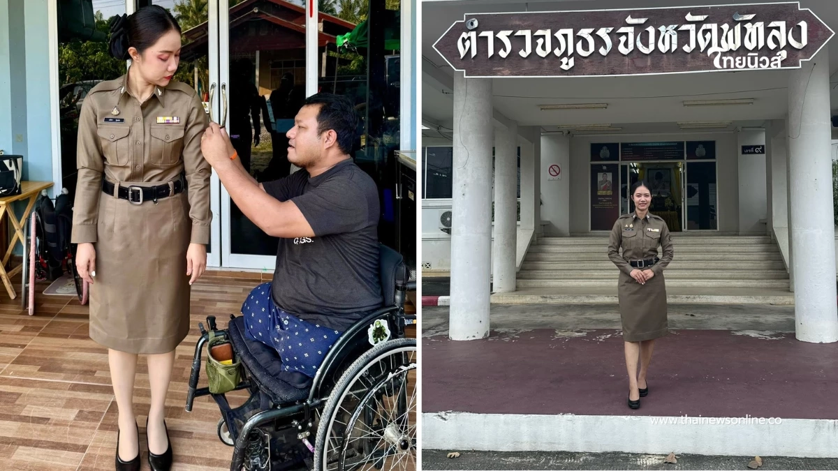 "เมียจ่าปืน" สวมเครื่องแบบครั้งแรก ยศและตำแหน่งนี้ มอบให้สามีผู้เสียสละ