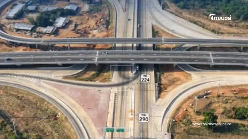 เปิดแล้ว ต่างระดับเลี่ยงเมืองโคราช ทล.224-290 วิ่งต่อเนื่องไม่ต้องรอไฟแดง