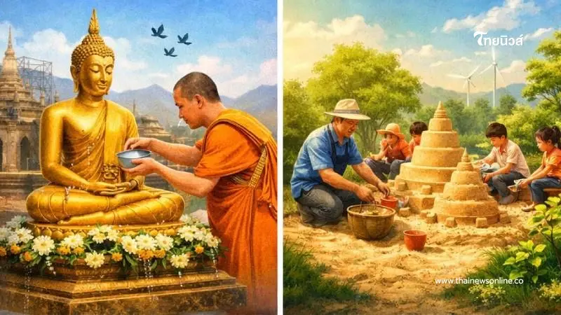 บุญมงคล 4 ทิศ สงกรานต์ 69 แปรหยาดน้ำใจ สู่มหากุศลเพื่อแผ่นดิน บุญมงคล 4 ทิศ สงกรานต์ 69 แปรหยาดน้ำใจ สู่มหากุศลเพื่อแผ่นดิน