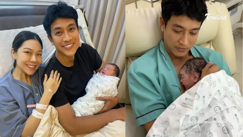 โมเมนต์คุณพ่อมือใหม่ “กอล์ฟ” น้ำตาซึม ช่วยภรรยาคลอดธรรมชาติ