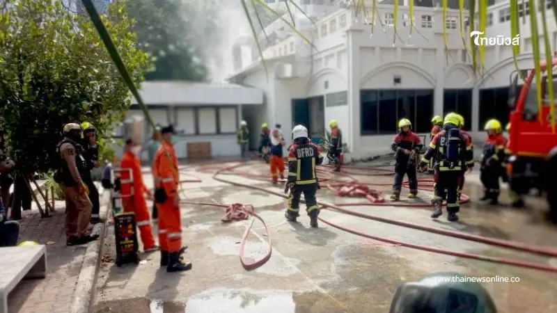 คุมเพลิงสงบ เปิดนาทีไฟไหม้สภากาชาดไทย ห้องเครื่องพังยับ