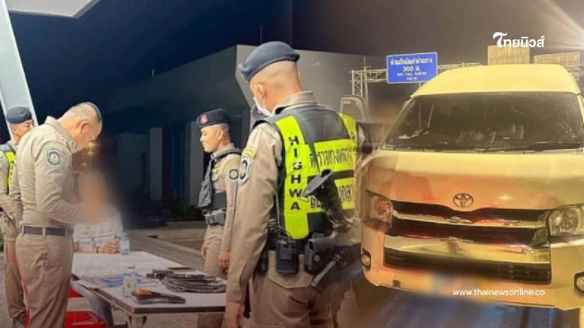 เตือนสายพก มีใบ ป.4 ก็ไม่รอด ตร.ทางหลวง M6 เข้มรวบคารถตู้