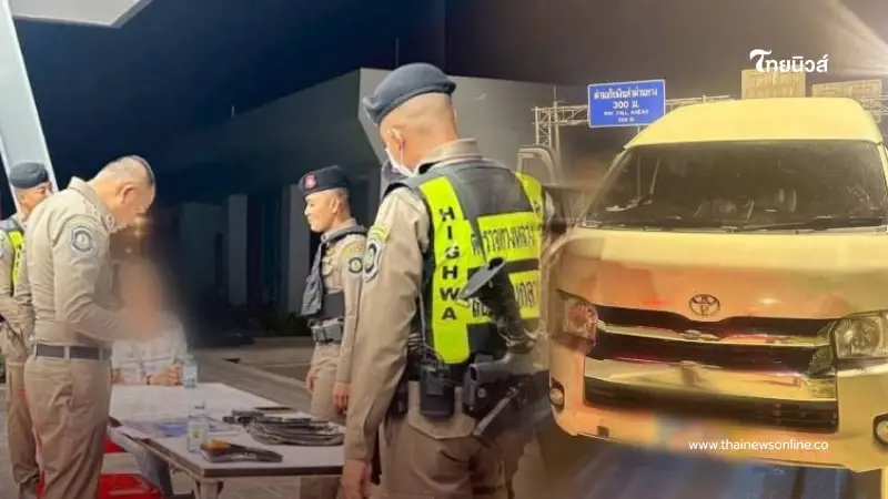 เตือนสายพก มีใบ ป.4 ก็ไม่รอด ตร.ทางหลวง M6 เข้มรวบคารถตู้