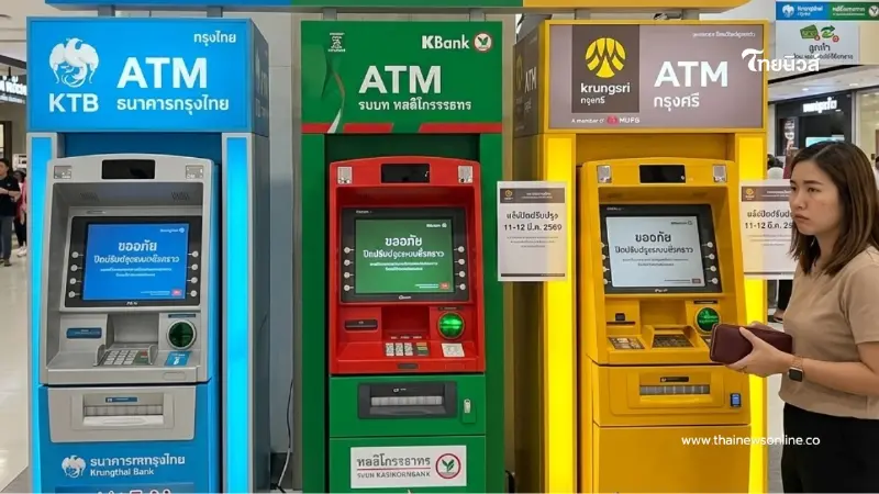 เตือนแล้วนะ  3 ธนาคารใหญ่ปิดระบบชั่วคราว แอปแบงก์-ATM ใช้ไม่ได้