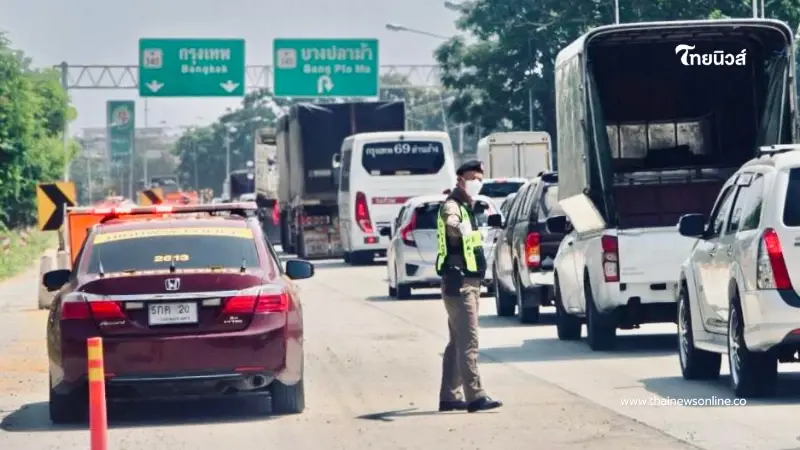 เลี่ยงด่วน ทล.340 สุพรรณบุรี ขาเข้าวิกฤต รถติดสะสมท้ายแถวยาว เลี่ยงด่วน ทล.340 สุพรรณบุรี ขาเข้าวิกฤต รถติดสะสมท้ายแถวยาว