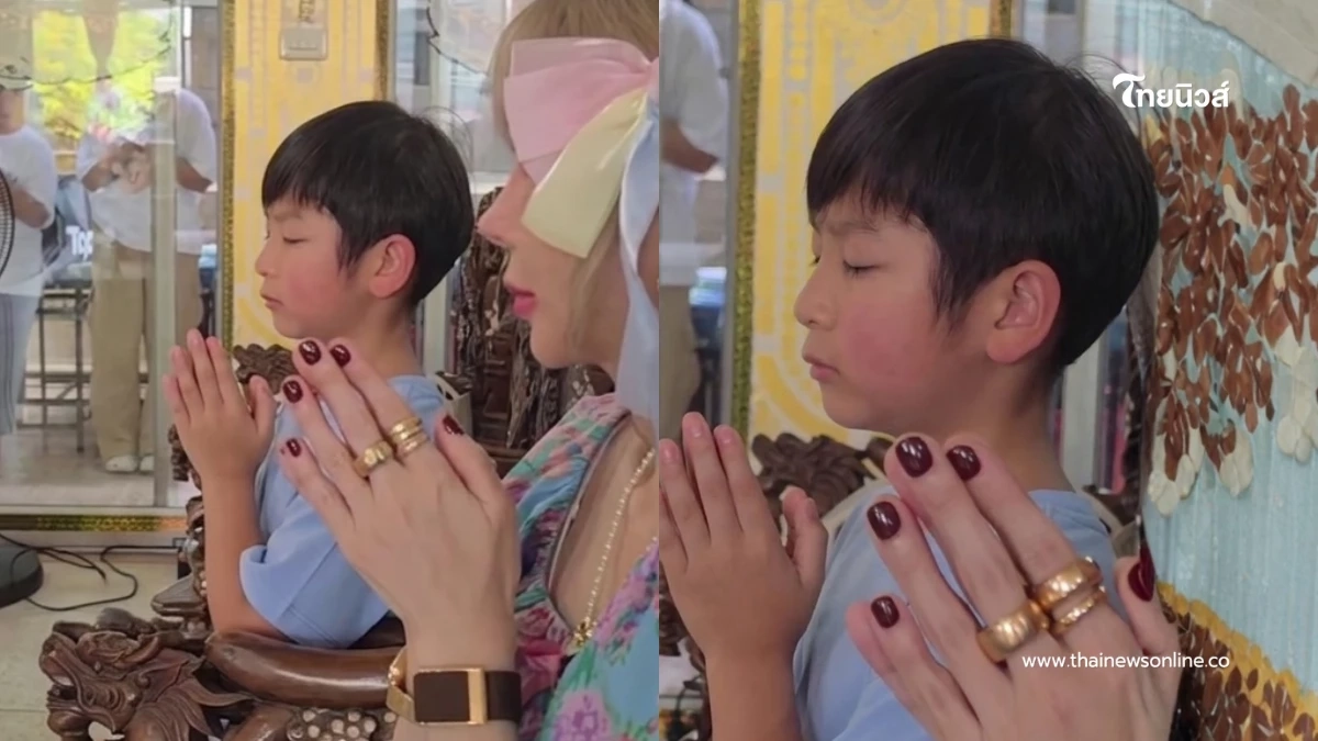 ฮือฮาโซเชียล  ลูกชายพระเอกดังโตเป็นหนุ่มแล้ว หน้าตาดีมาก