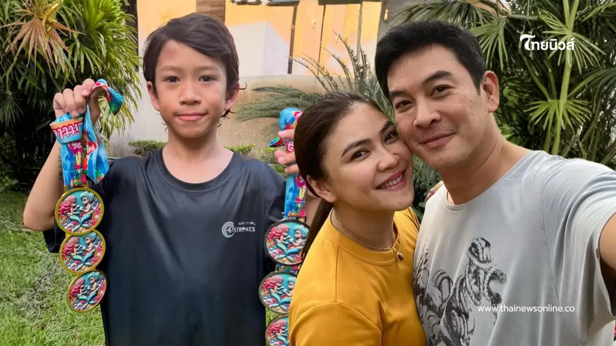 ปรบมือรัวๆ! น้องโพธิ์ กวาด 7 เหรียญ พ่อชาคริตยิ้มแก้มปริ ปรบมือรัวๆ! น้องโพธิ์ กวาด 7 เหรียญ พ่อชาคริตยิ้มแก้มปริ
