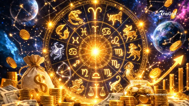 โหรเคาะช่วงนี้ 5 ราศี รับโชคฉ่ำ ดวงได้เงินก้อนใหญ่ในรอบปี