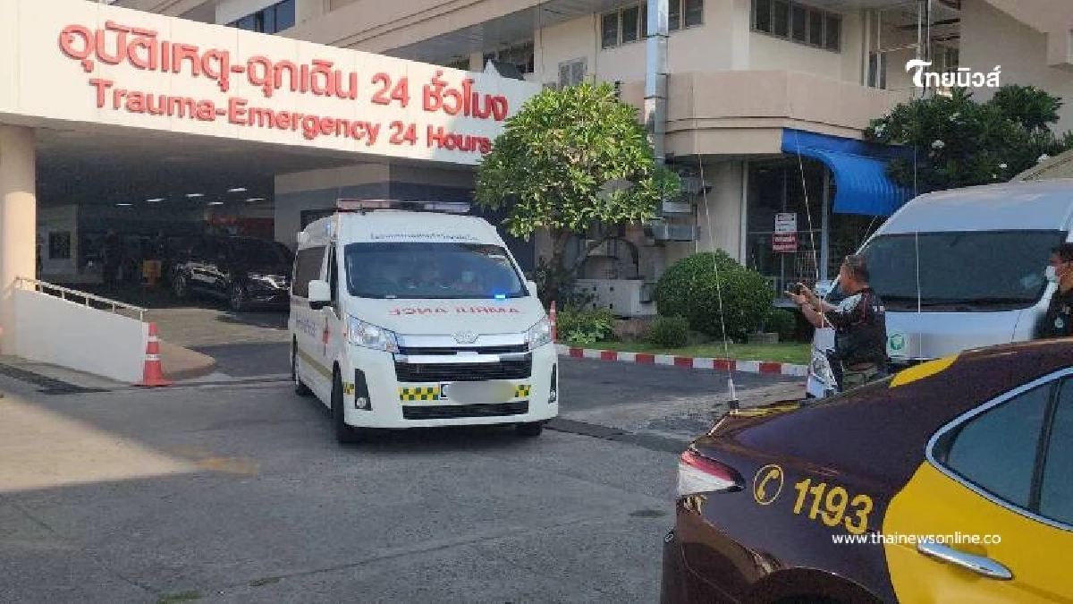 ตร.ทางหลวงนำส่งทหารบาดเจ็บจากชายแดน สู่มือหมอพระมงกุฎฯ