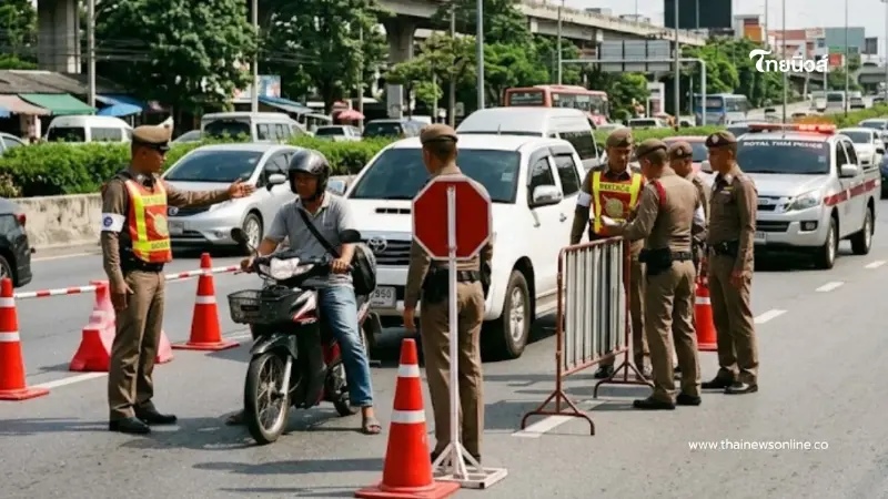 เลิกเตือนแล้ว! เช็ก 10 ข้อหาจราจร ตร.จับปรับจริง เริ่ม 1 เม.ย.นี้