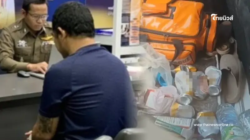 ส่องรถ "อดีตกู้ภัย" จอดหน้าโรงพัก กระป๋องเบียร์เกลื่อน