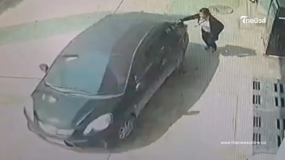 เก๋งดำชลบุรีทำแสบ! เติมน้ำมันปั๊มโคราชเสร็จก่อนซิ่งหนี