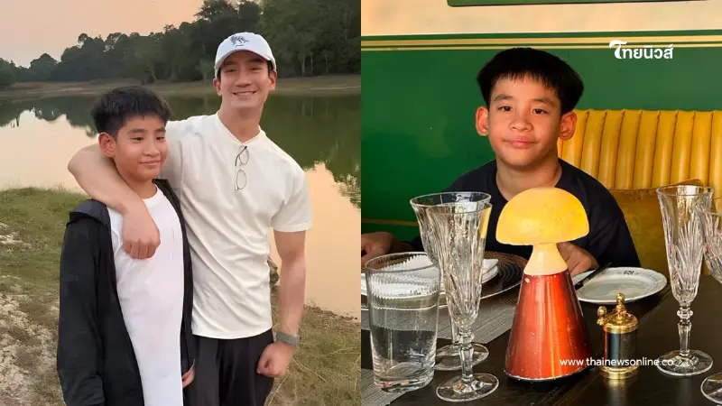 หมอโอ๊ค สมิทธิ์   ชวนลูกชาย ลุยเก็บผลผลิต โตไวหล่อเหมือนพ่อ