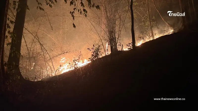 สถานการณ์ไฟภูกระดึงวิกฤต! ไฟป่าโหมหนัก 3 วันยังดับไม่สนิท