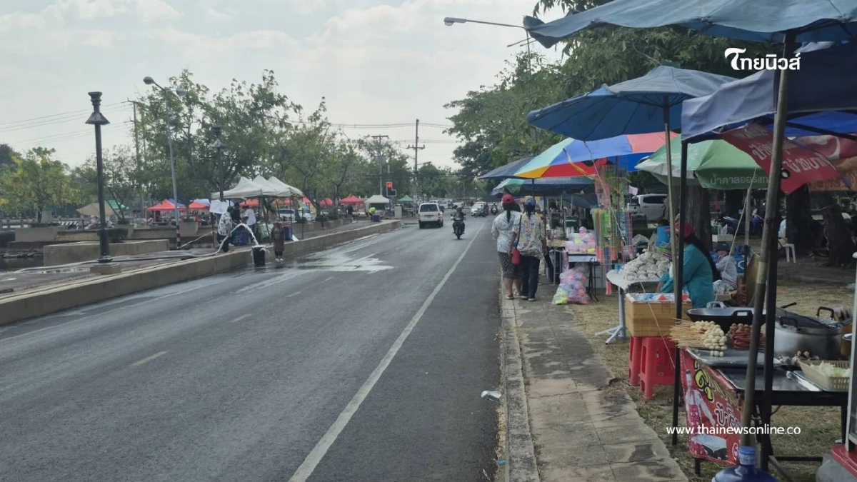 สงกรานต์บุรีรัมย์วันแรกเงียบเหงา แม่ค้าโอดขาดทุนยับ