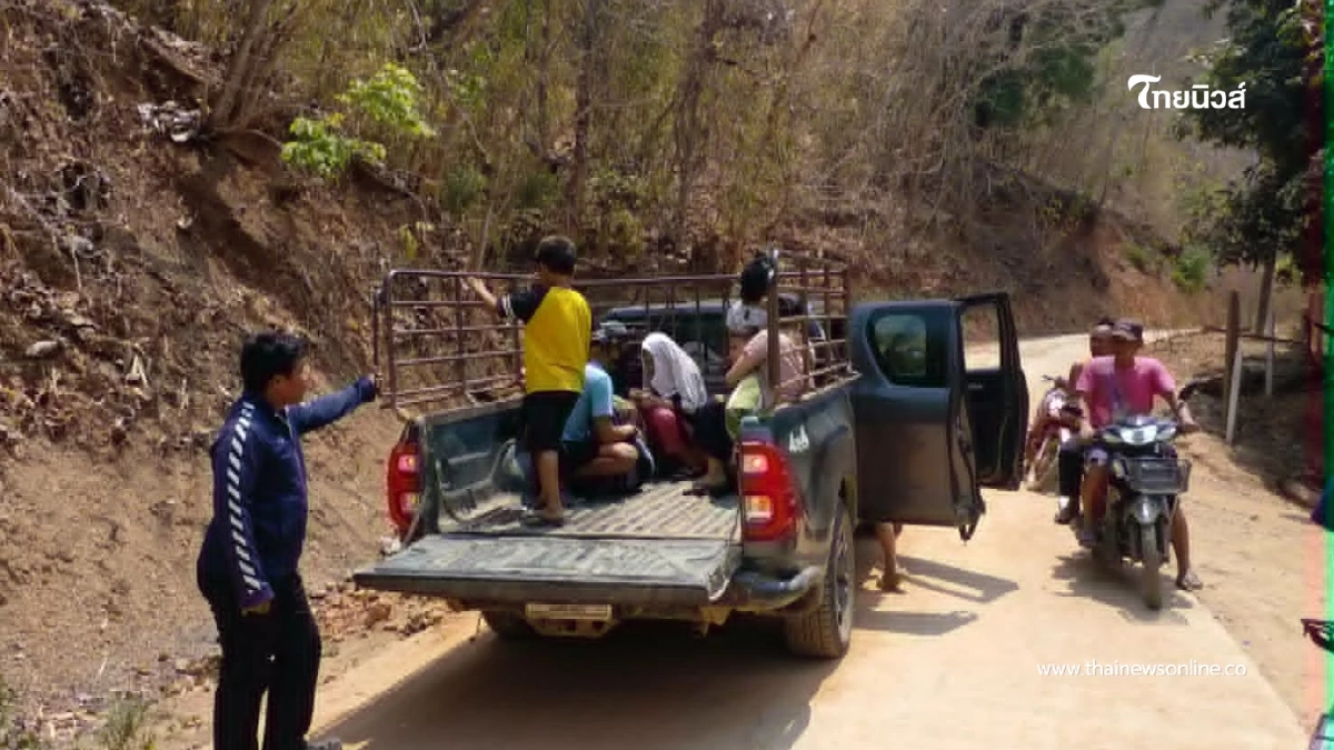 ผบ.ฉก.ทพ.36 ลงพื้นที่ระเบิดเมียนมา ตกชายแดนแม่ฮ่องสอน