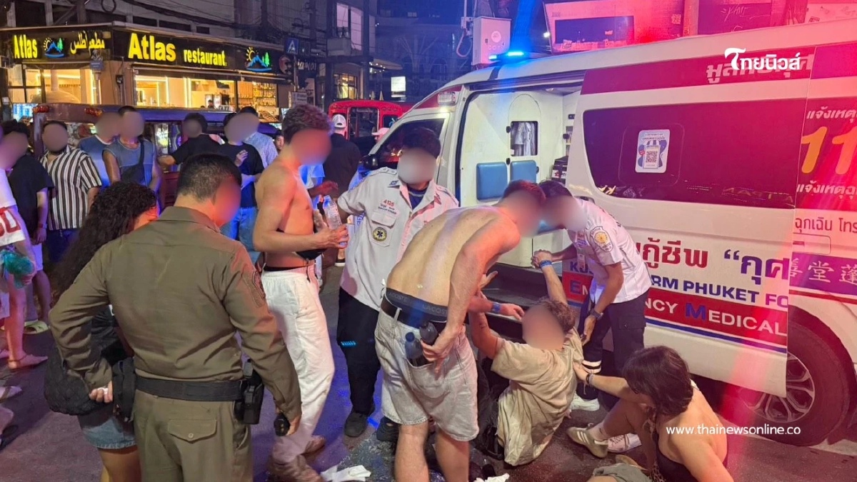 ตร.ป่าตองเร่งล่ากลุ่มคนไทยรุมทำร้าย 3 นทท.เยอรมันบาดเจ็บ