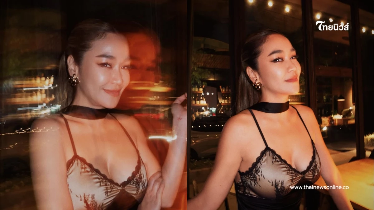 จูน กษมา ศิลาชัย เสิร์ฟลุคหรูแหวกอกเบาๆ หุ่นดีเกินต้าน