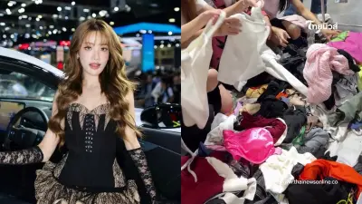 ฮือฮาทั้งตลาด “แกรนด์ กรณ์ภัสสร” เปิดแผงขายเสื้อผ้ามือสอง